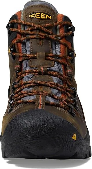 KEEN Utility Pittsburgh Soft Toe Men's Work Boots Cascade Brown/Bombay Brown : 15 D - Medium, Suede - Image 3