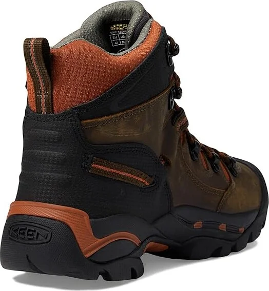 KEEN Utility Pittsburgh Soft Toe Men's Work Boots Cascade Brown/Bombay Brown : 15 D - Medium, Suede - Image 5
