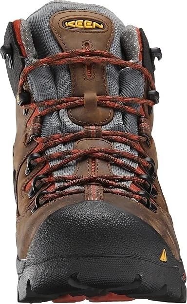 KEEN Utility Pittsburgh Soft Toe Men's Work Boots Cascade Brown/Bombay Brown : 15 D - Medium, Suede - Image 6
