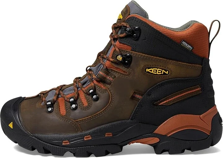 KEEN Utility Pittsburgh Soft Toe Men's Work Boots Cascade Brown/Bombay Brown : 15 D - Medium, Suede - Image 7