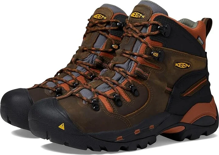 KEEN Utility Pittsburgh Soft Toe Men's Work Boots Cascade Brown/Bombay Brown : 15 D - Medium, Suede