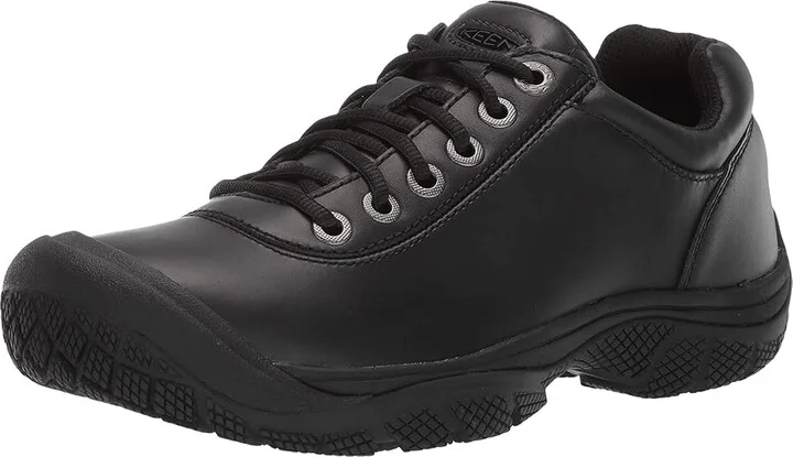KEEN Utility PTC Dress Oxford (Soft Toe) Men's Industrial Shoes Black : 7 D - Medium, Leather - Image 2