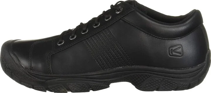 KEEN Utility PTC Oxford (Soft Toe) Men's Industrial Shoes Black : 7 D - Medium, Leather - Image 6