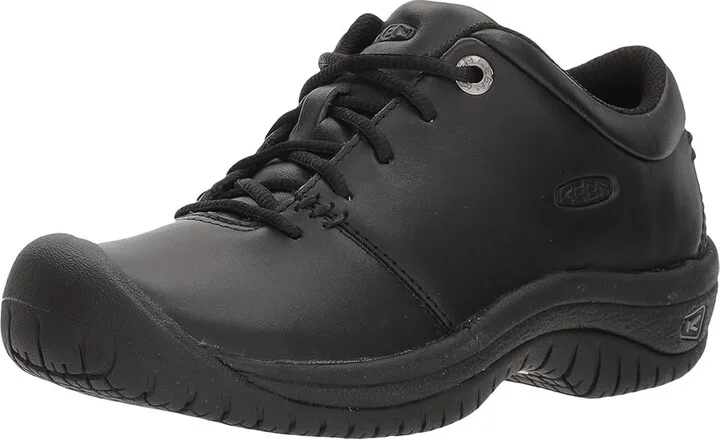 KEEN Utility PTC Oxford (Soft Toe) Women's Industrial Shoes Black : 5 B - Medium, Leather - Image 2