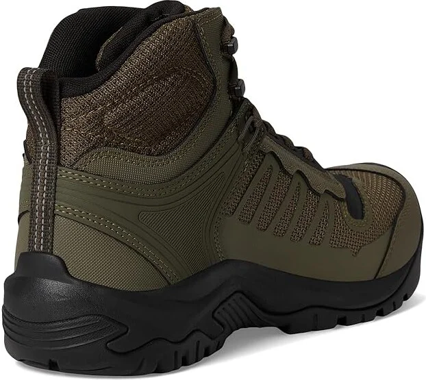 KEEN Utility Reno KBF Mid Waterproof (Comp Toe) Men's Shoes Dark Olive/Black : 9.5 EE - Wide, Leather/Synthetic - Image 4