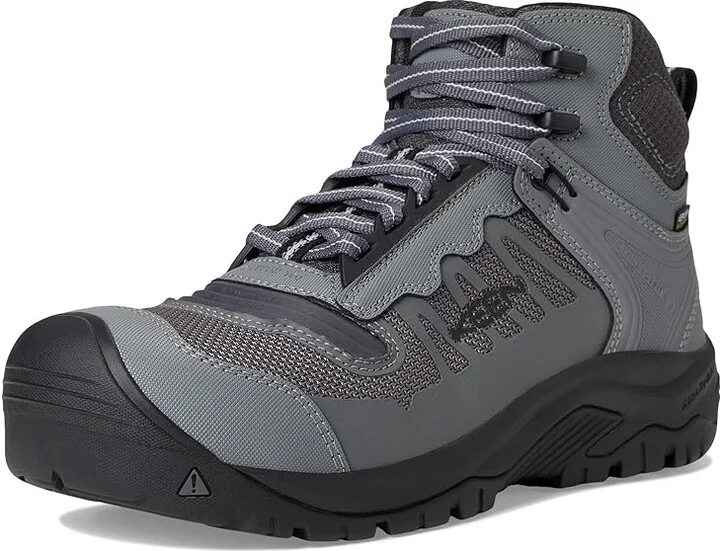 KEEN Utility Reno KBF Mid Waterproof (Comp Toe) Men's Shoes Magnet/Black : 9.5 EE - Wide, Leather/Synthetic - Image 5