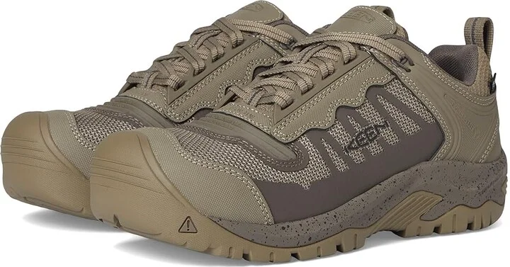 KEEN Utility Reno KBF Waterproof (Comp Toe) Men's Shoes Brindle/Morel : 9.5 EE - Wide, Leather