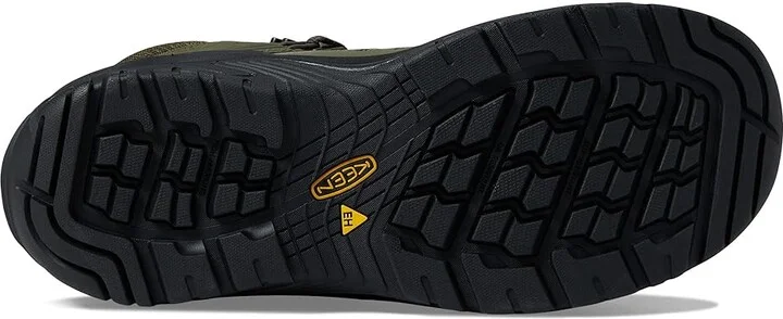 KEEN Utility Reno Mid KBF WP Soft Toe Men's Shoes Dark Olive/Black : 15 D - Medium, Leather - Image 3