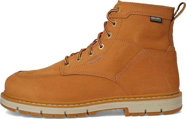 KEEN Utility San Jose 6 Alloy Toe Waterproof 90 Degree Heel Men's Work Boots Bistre/Gum : 12 D - Medium, Leather - Image 6