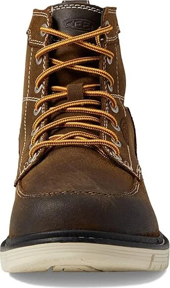 KEEN Utility San Jose 6 (Soft Toe) Men's Work Boots Coffee Bean/Star White : 7.5 D - Medium, Leather - Image 2