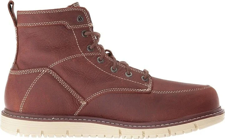 KEEN Utility San Jose 6 (Soft Toe) Men's Work Boots Gingerbread/Off-White : 9.5 EE - Wide, Leather - Image 8