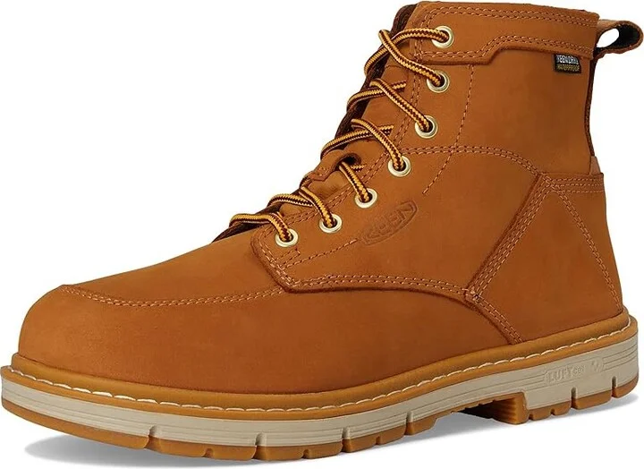 KEEN Utility San Jose 6 Soft Toe Waterproof 90 Degree Heel Men's Work Boots Bistre/Gum : 11.5 EE - Wide, Leather - Image 5