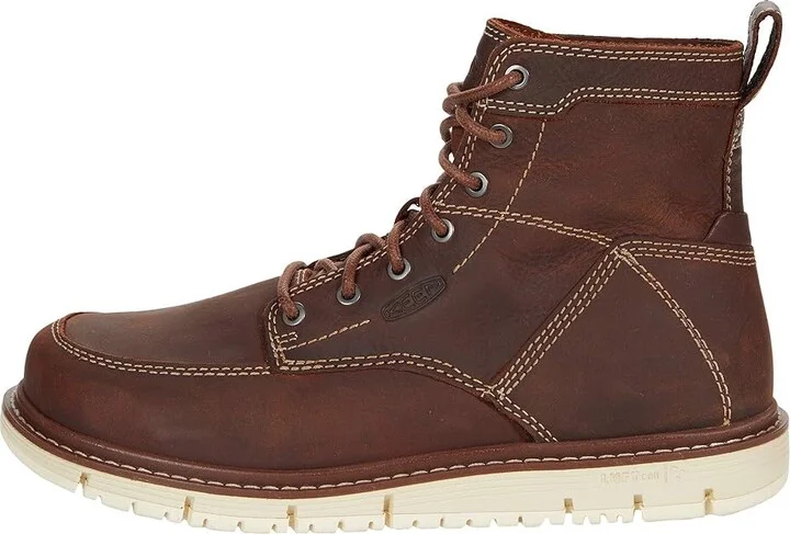 KEEN Utility San Jose 6 Soft Toe Women's Shoes Gingerbread/Gum : 9.5 D - Wide, Leather - Image 6