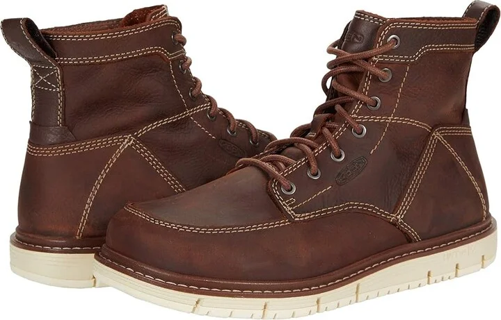 KEEN Utility San Jose 6 Soft Toe Women's Shoes Gingerbread/Gum : 9.5 D - Wide, Leather
