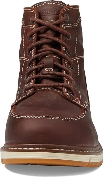 KEEN Utility San Jose Aluminum Toe Men's Work Boots Gingerbread/Off-White : 9.5 EE - Wide, Leather - Image 3