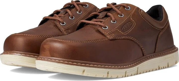 KEEN Utility San Jose Oxford Soft Toe Men's Shoes Gingerbread/Off-White : 9 D - Medium, Leather