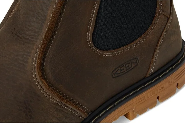 KEEN Utility San Jose Pull-On Boot (Aluminum Toe) Men's Work Boots Cascade Brown/Gum : 10 EE - Wide, Leather - Image 7