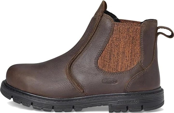 KEEN Utility San Jose Pull-On Boot (Aluminum Toe) Women's Work Boots Cascade Brown/Black : 10 D - Wide, Leather - Image 6