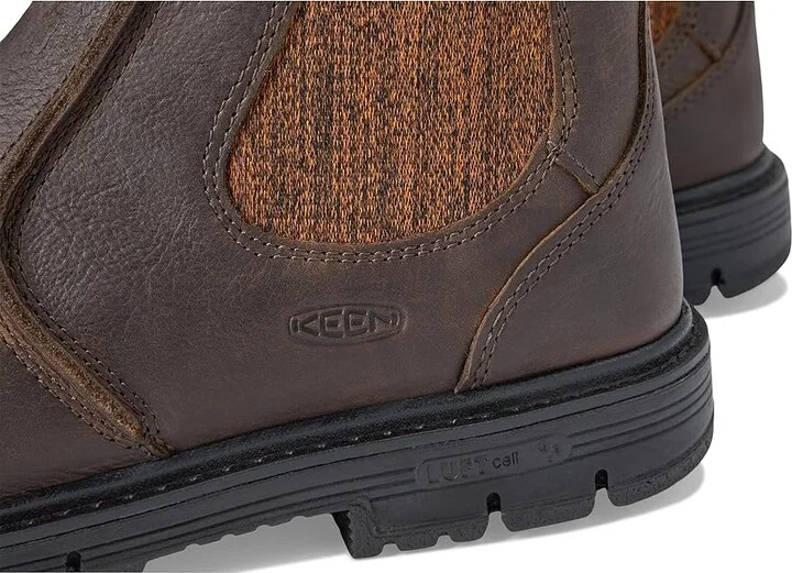 KEEN Utility San Jose Pull-On Boot (Aluminum Toe) Women's Work Boots Cascade Brown/Black : 10 D - Wide, Leather - Image 7