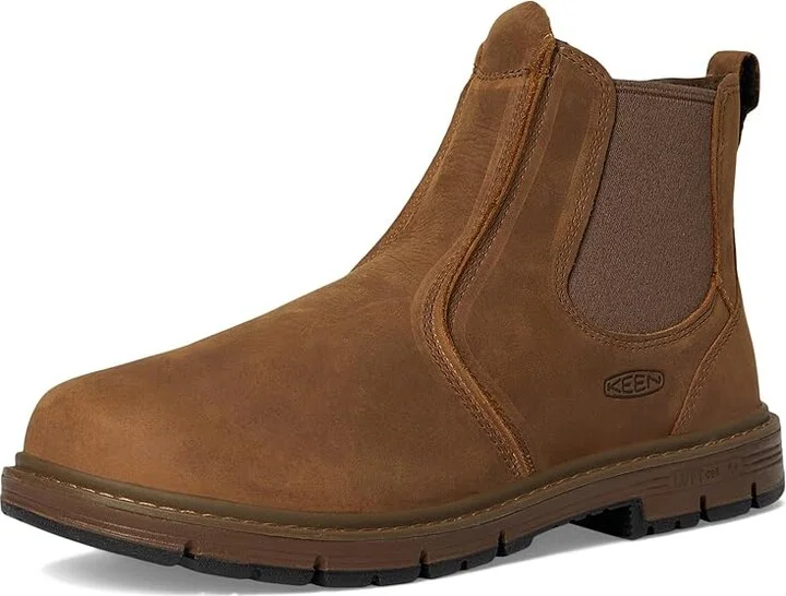 KEEN Utility San Jose Pull-On Boot (Soft Toe) Men's Work Boots Belgian/Gum : 12 EE - Wide, Leather - Image 5