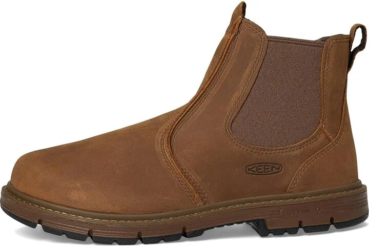 KEEN Utility San Jose Pull-On Boot (Soft Toe) Men's Work Boots Belgian/Gum : 12 EE - Wide, Leather - Image 6