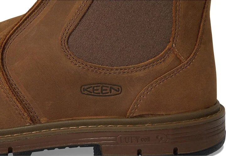 KEEN Utility San Jose Pull-On Boot (Soft Toe) Men's Work Boots Belgian/Gum : 12 EE - Wide, Leather - Image 7