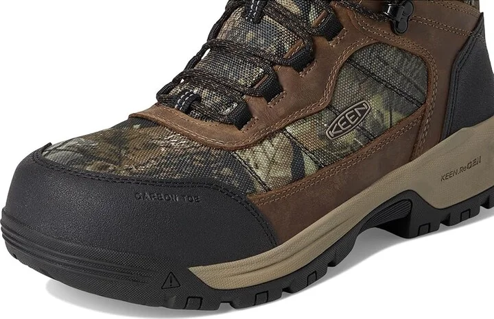 KEEN Utility Skokie Waterproof Work Boot (Carbon Toe) Men's Shoes Camo/Black : 13 D - Medium, Leather - Image 7