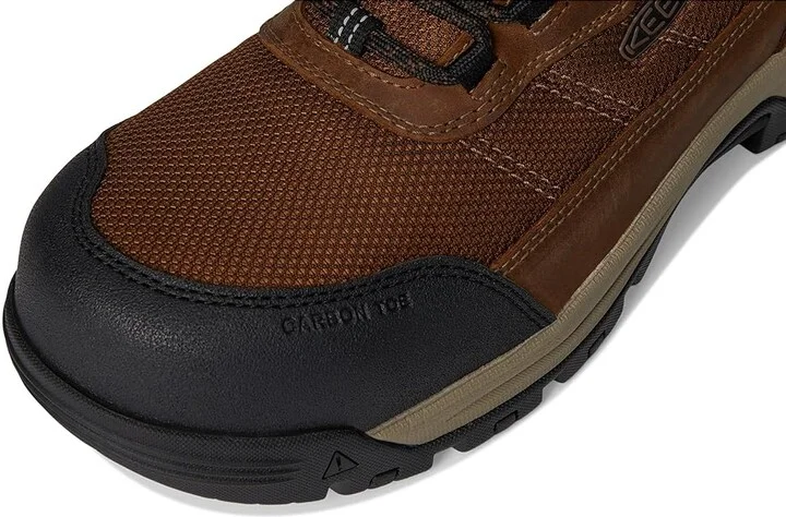 KEEN Utility Skokie Waterproof Work Boot (Carbon Toe) Men's Shoes Dark Earth/Black : 10 D - Medium, Leather - Image 2