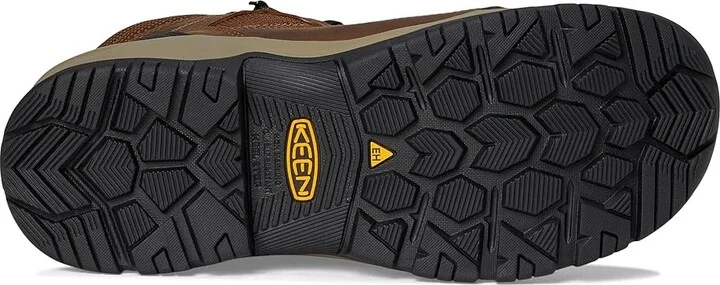 KEEN Utility Skokie Waterproof Work Boot (Carbon Toe) Men's Shoes Dark Earth/Black : 10 D - Medium, Leather - Image 3