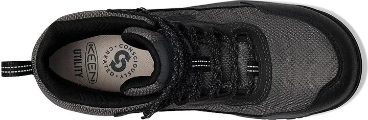 KEEN Utility Skokie Waterproof Work Boot (Carbon Toe) Men's Shoes Magnet/Black : 9.5 D - Medium, Leather - Image 2