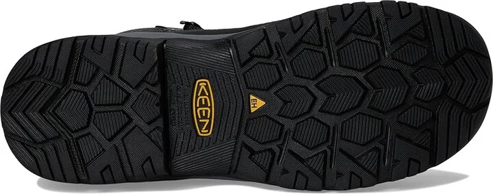 KEEN Utility Skokie Waterproof Work Boot (Carbon Toe) Men's Shoes Magnet/Black : 9.5 D - Medium, Leather - Image 3