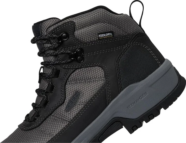 KEEN Utility Skokie Waterproof Work Boot (Carbon Toe) Men's Shoes Magnet/Black : 9.5 D - Medium, Leather - Image 7