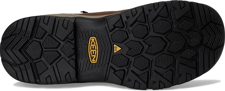 KEEN Utility Skokie Waterproof Work Boot (Carbon Toe) Women's Shoes Bison/Black : 6.5 B - Medium, Leather - Image 3
