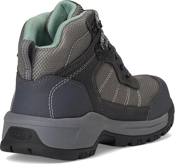 KEEN Utility Skokie Waterproof Work Boot (Carbon Toe) Women's Shoes Magnet/Black : 9.5 B - Medium, Leather - Image 4