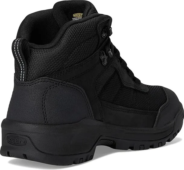 KEEN Utility Skokie Waterproof Work Boot (Soft Toe) Men's Shoes Black/Black : 12 D - Medium, Leather - Image 4