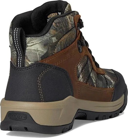KEEN Utility Skokie Waterproof Work Boot (Soft Toe) Men's Shoes Camo/Black : 8.5 D - Medium, Leather - Image 4