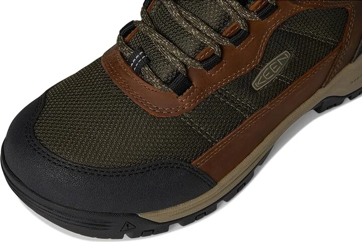 KEEN Utility Skokie Waterproof Work Boot (Soft Toe) Men's Shoes Forest Night/Black : 11 D - Medium, Leather - Image 2