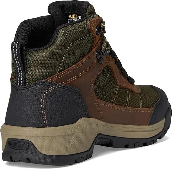 KEEN Utility Skokie Waterproof Work Boot (Soft Toe) Men's Shoes Forest Night/Black : 11 D - Medium, Leather - Image 4