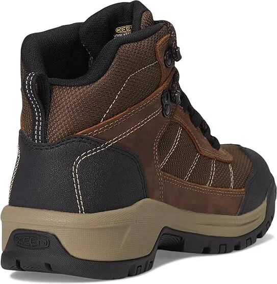 KEEN Utility Skokie Waterproof Work Boot (Soft Toe) Women's Shoes Bison/Black : 6 B - Medium, Leather/Textile - Image 4