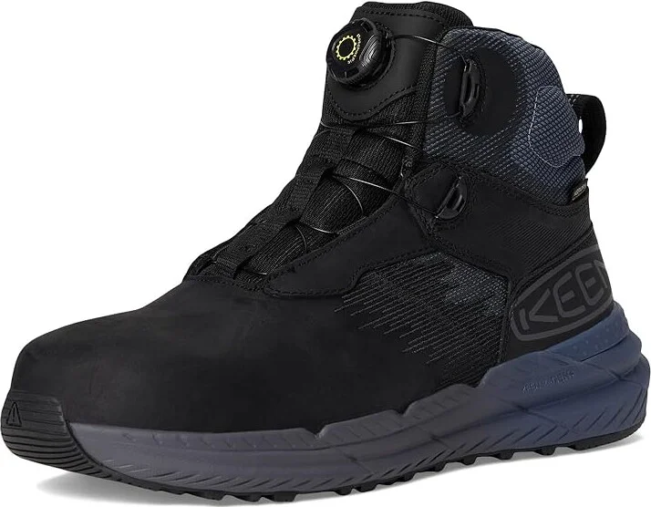 KEEN Utility Snapline RF Waterproof Boot (Carbon-Fiber Toe) Men's Work Boots Vintage Indigo/Black : 7 EE - Wide, Leather/Textile - Image 5