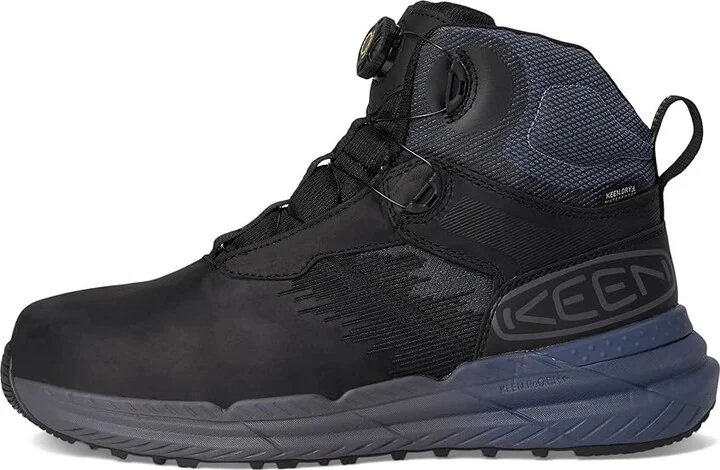 KEEN Utility Snapline RF Waterproof Boot (Carbon-Fiber Toe) Men's Work Boots Vintage Indigo/Black : 7 EE - Wide, Leather/Textile - Image 6