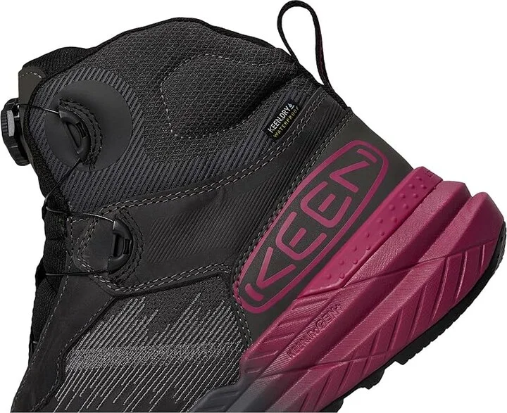 KEEN Utility Snapline RF Waterproof Boot (Carbon-Fiber Toe) Women's Work Boots Magnet/Black : 6.5 D - Wide, Leather/Synthetic - Image 7