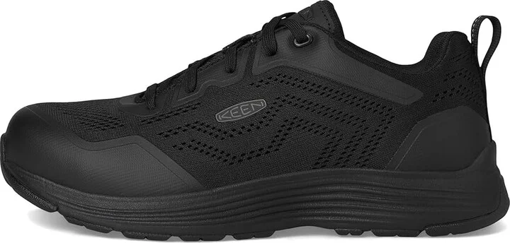 KEEN Utility Sparta II (Alloy Toe) Men's Shoes Black/Black : 9.5 EE - Wide, Textile/Synthetic - Image 6