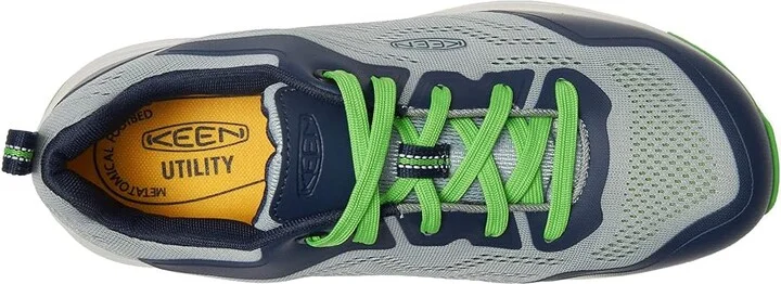 KEEN Utility Sparta II (Alloy Toe) Men's Shoes Puritan Gray/Pageant Blue : 9.5 EE - Wide, Textile/Synthetic - Image 2