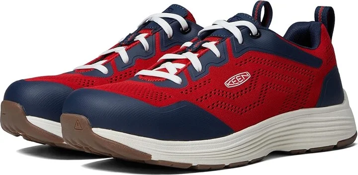 KEEN Utility Sparta II (Alloy Toe) Men's Shoes Rubicondo/Pageant Blue : 9.5 D - Medium, Textile/Synthetic