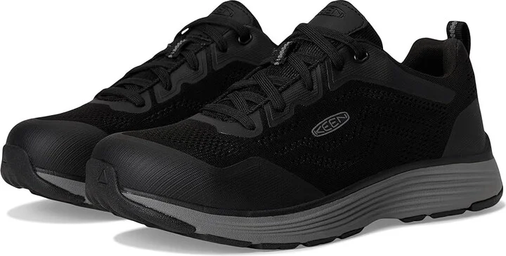 KEEN Utility Sparta II (Alloy Toe) Men's Shoes Steel Grey/Black : 9.5 EE - Wide, Textile/Synthetic