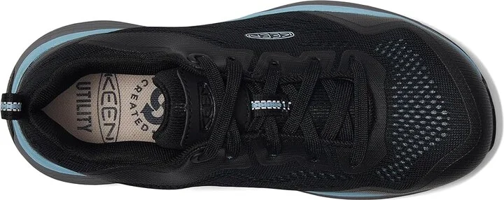 KEEN Utility Sparta II (Alloy Toe) Women's Shoes Airy Blue/Black : 7.5 D - Wide, Textile/Synthetic - Image 2