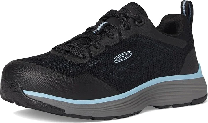 KEEN Utility Sparta II (Alloy Toe) Women's Shoes Airy Blue/Black : 7.5 D - Wide, Textile/Synthetic - Image 5