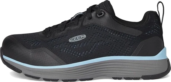 KEEN Utility Sparta II (Alloy Toe) Women's Shoes Airy Blue/Black : 7.5 D - Wide, Textile/Synthetic - Image 6
