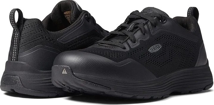 KEEN Utility Sparta II (Alloy Toe) Women's Shoes Black/Black : 9.5 B - Medium, Textile/Synthetic